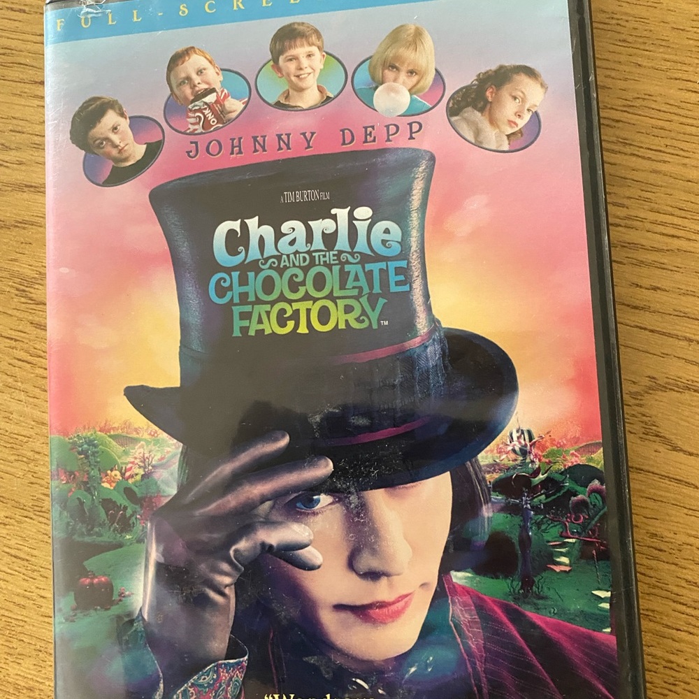 Johnny Depp Charlie and the Chocolate Factory DVD